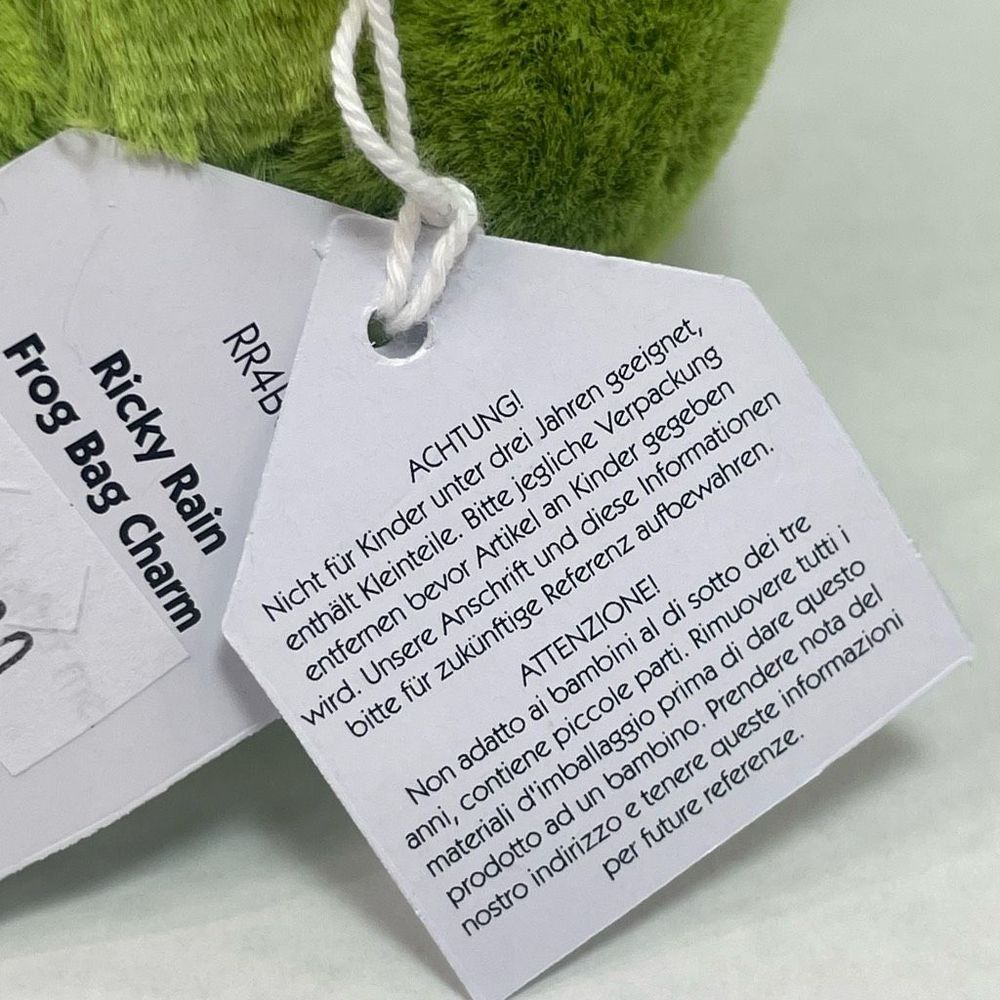 Jellycat Ricky Rain Frog Bag Charm BNWT*** - Picture 4 of 6
